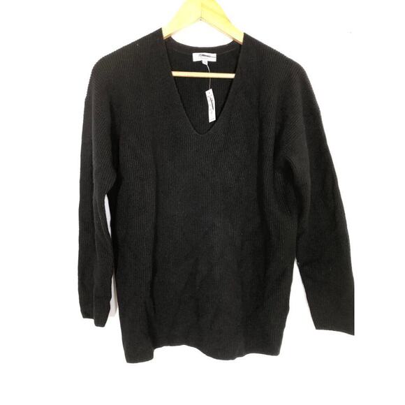Madewell Cashmere Sweater V Neck Black NWT XXS - Picture 2 of 7
